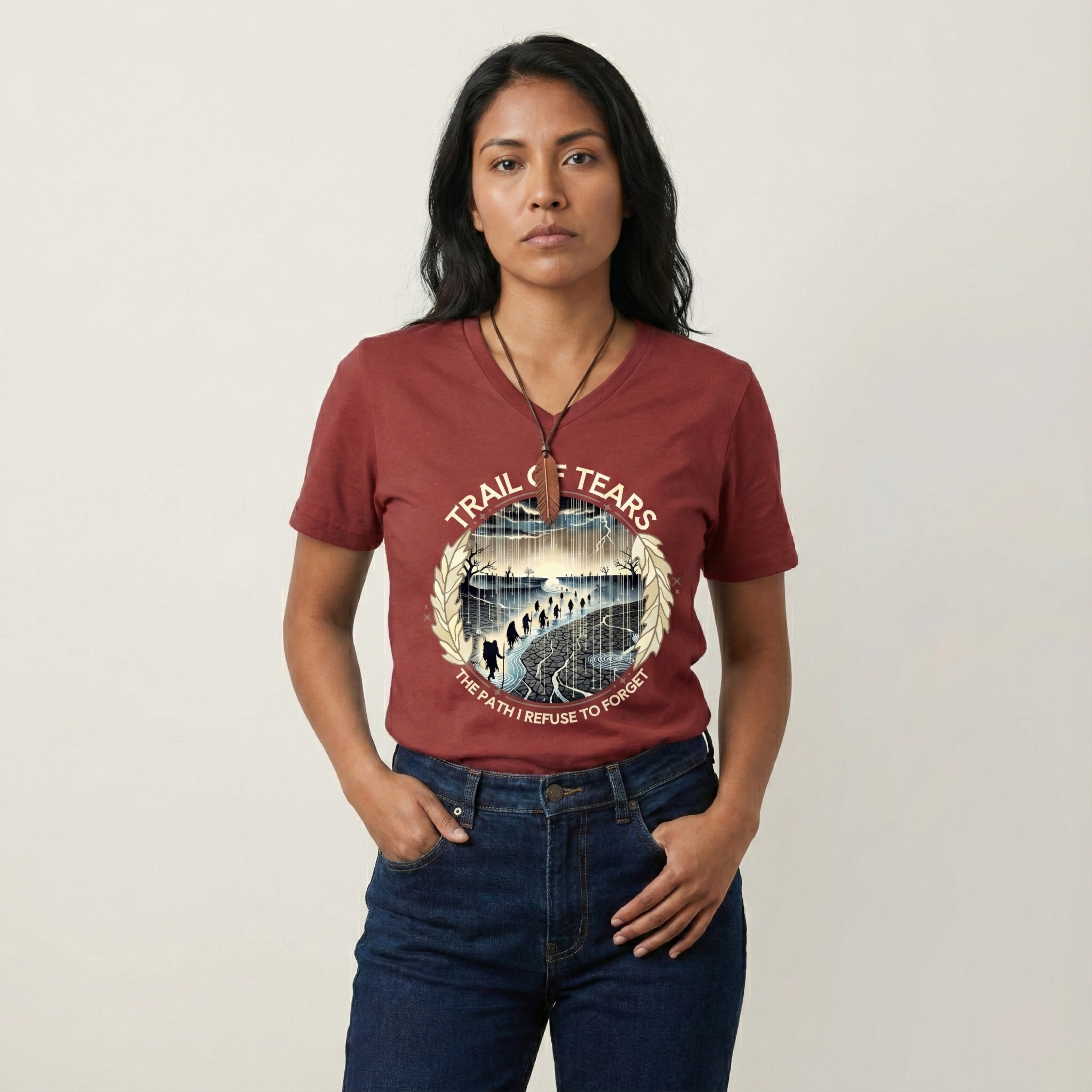 "Salali" | Trail Of Tears | V-neck Tee