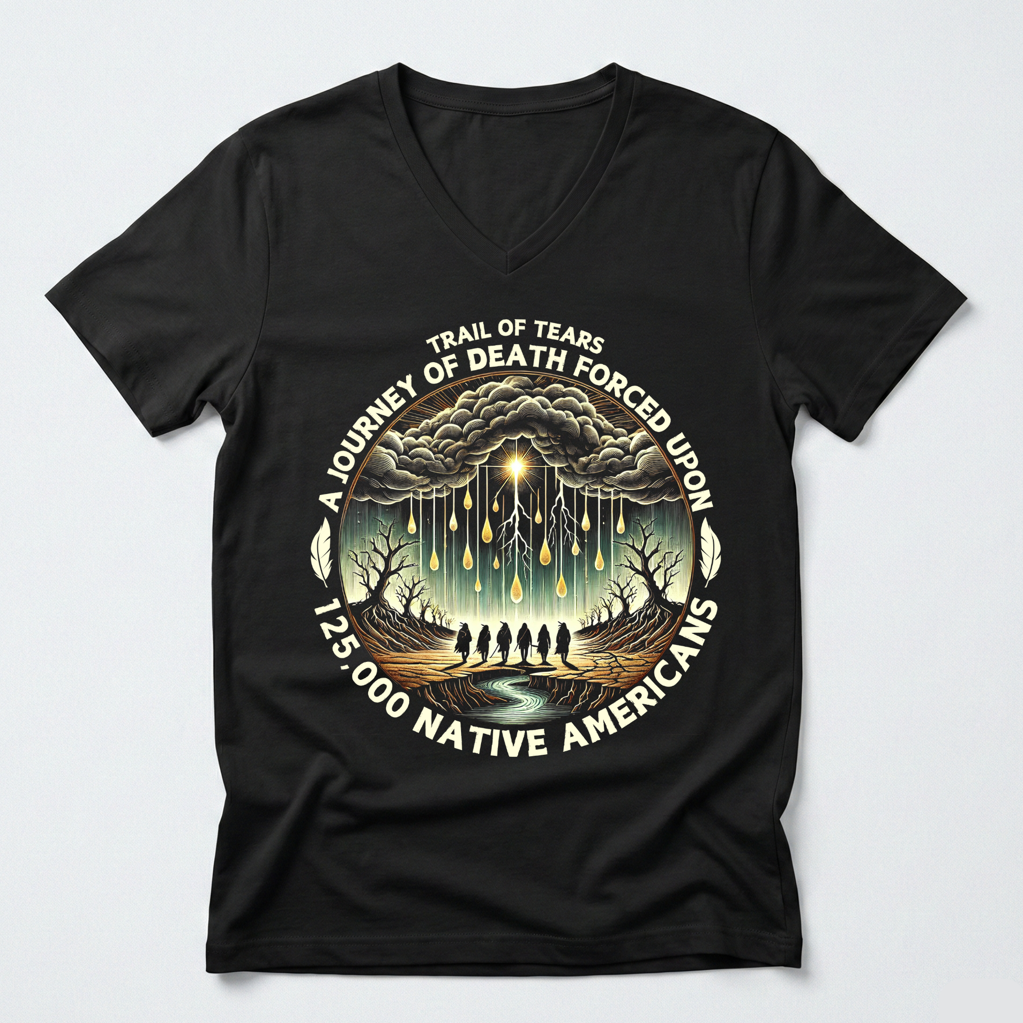 "Kiona" | Trail Of Tears | V-neck Tee