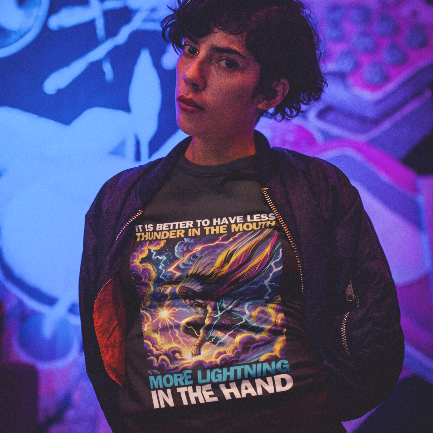 "Makya" | Lightning | Unisex Tee