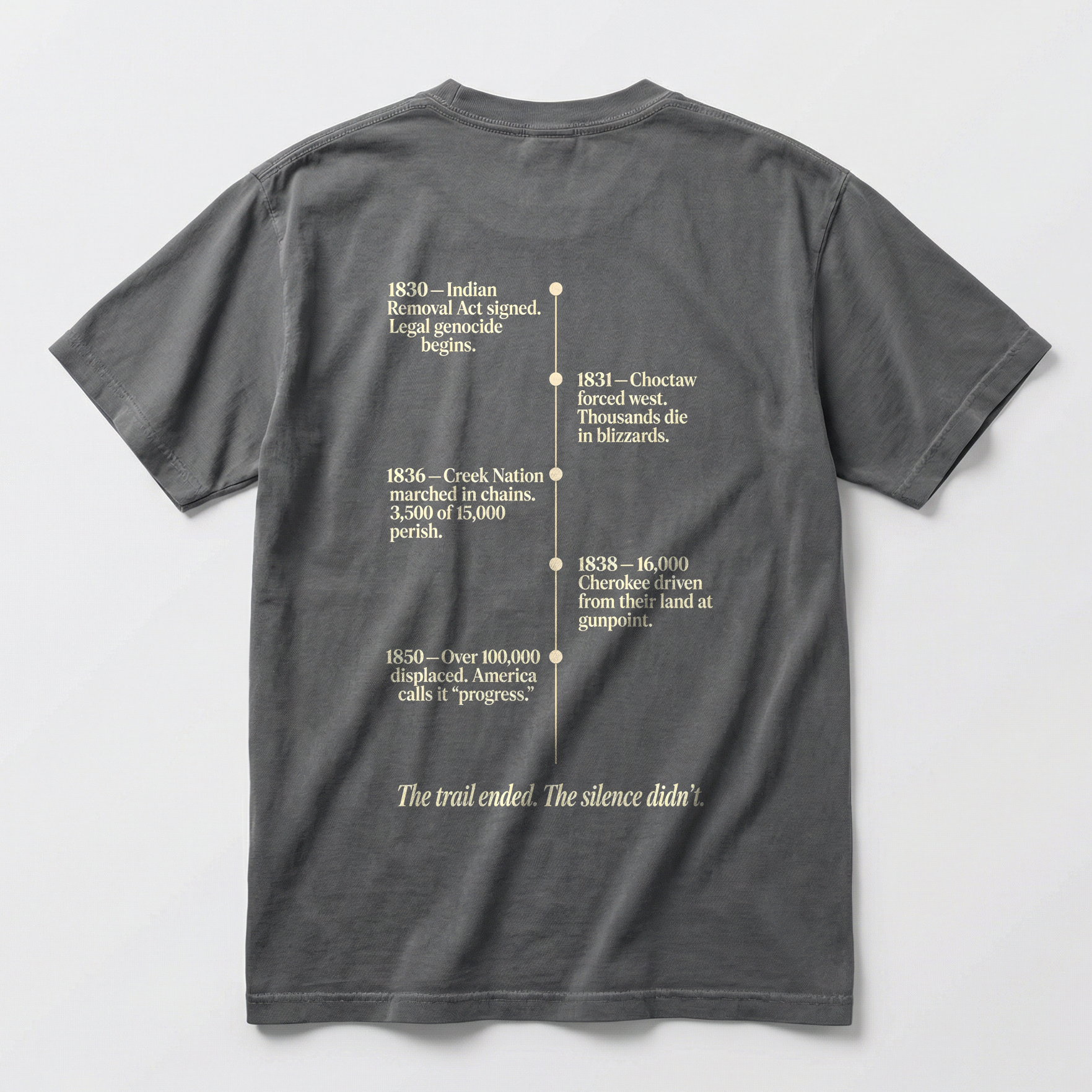 Yuvoka — Trail of Tears — Double-sided T-shirt