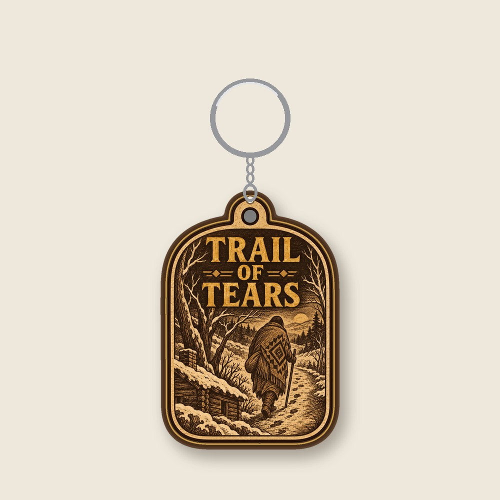 Aruna Trail of Tears remembrance keychain