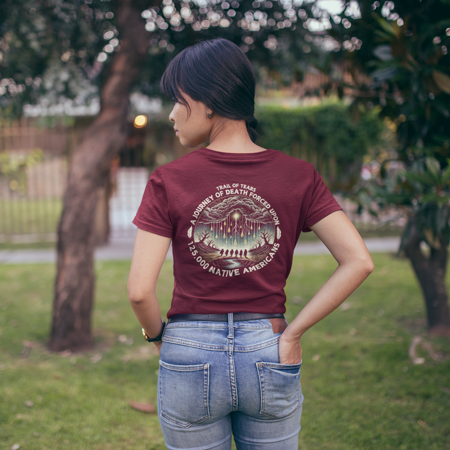"Kiona" | Trail Of Tears | Unisex Tee | Back
