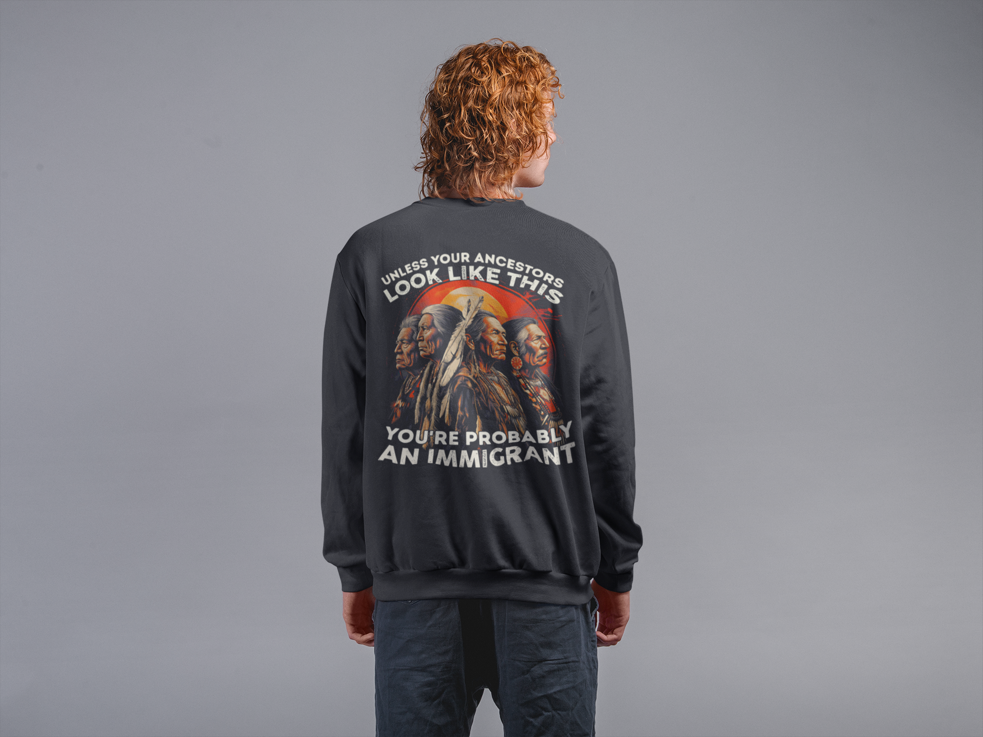 "Angeni" | Trail Of Tears | Crewneck Sweatshirt | Back