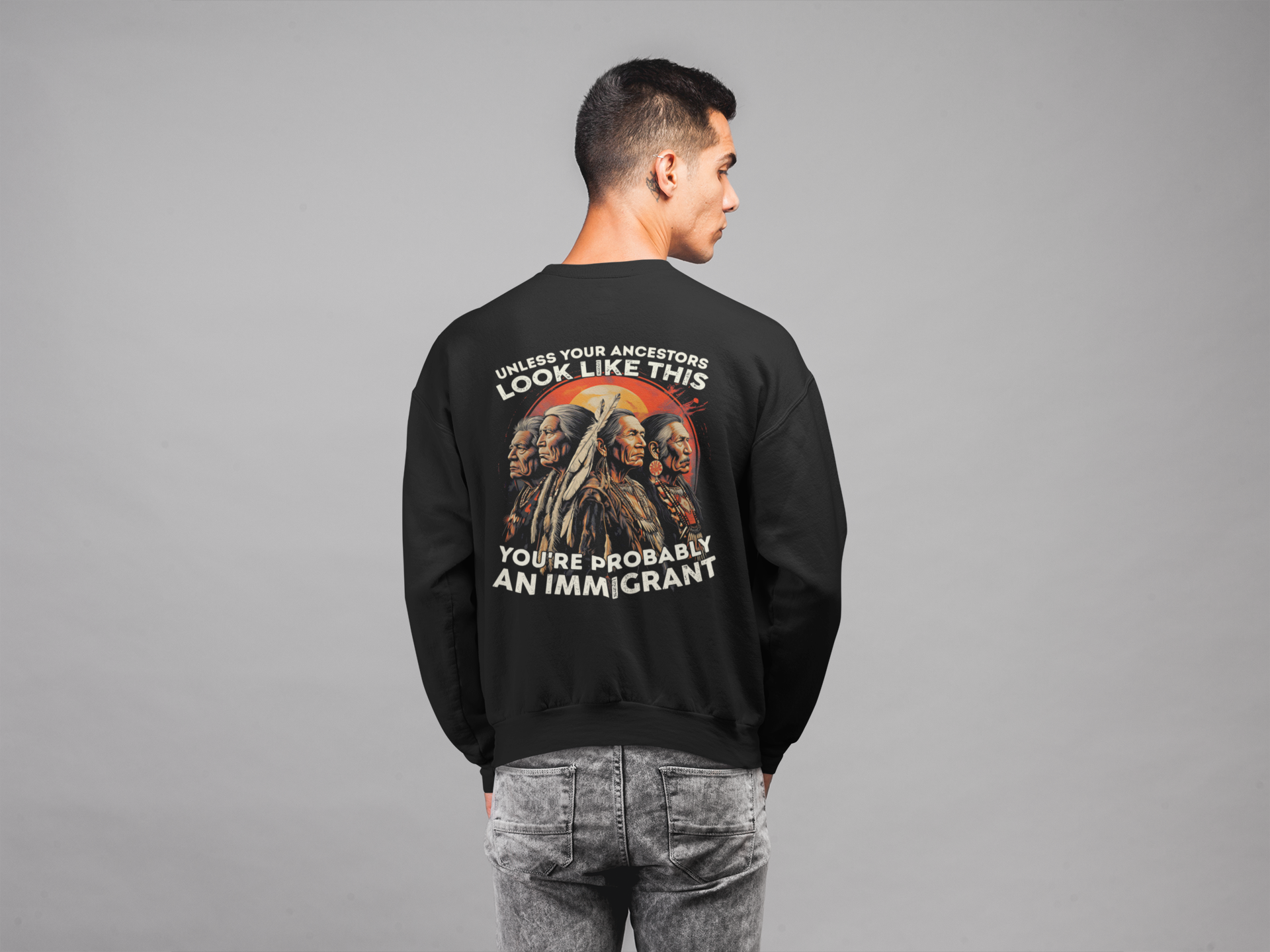 "Angeni" | Trail Of Tears | Crewneck Sweatshirt | Back