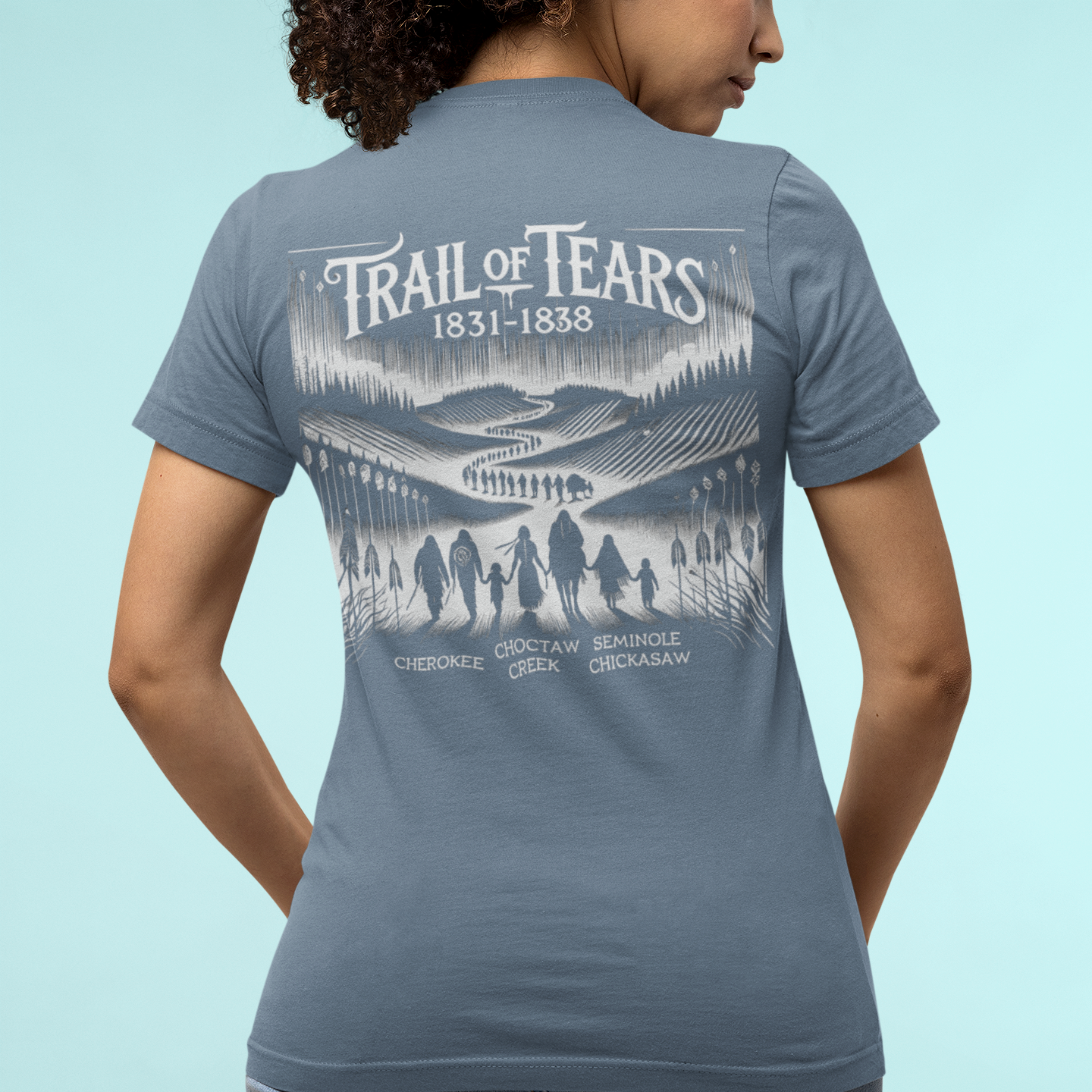 "Lomasi" | Trail Of Tears | Unisex Tee | Back