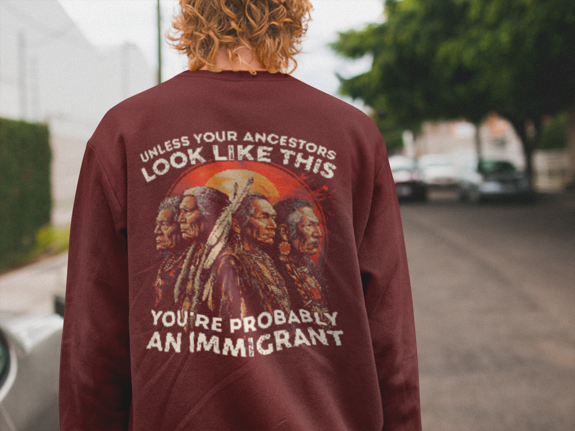 "Angeni" | Trail Of Tears | Crewneck Sweatshirt | Back