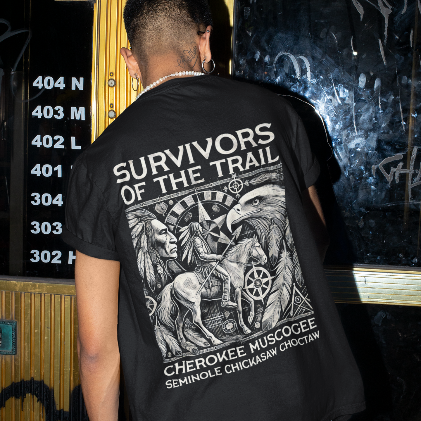 "Chayton" | Trail Of Tears | Unisex Tee | Back