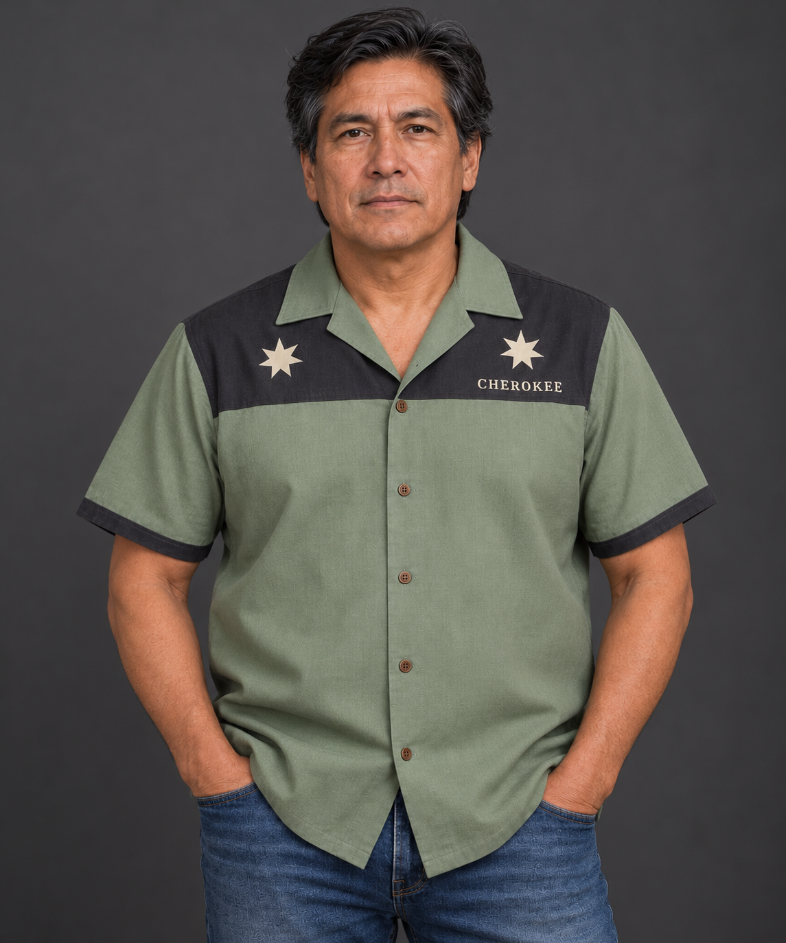 Sage Horizon — Cherokee Heritage — Hawaiian Shirt