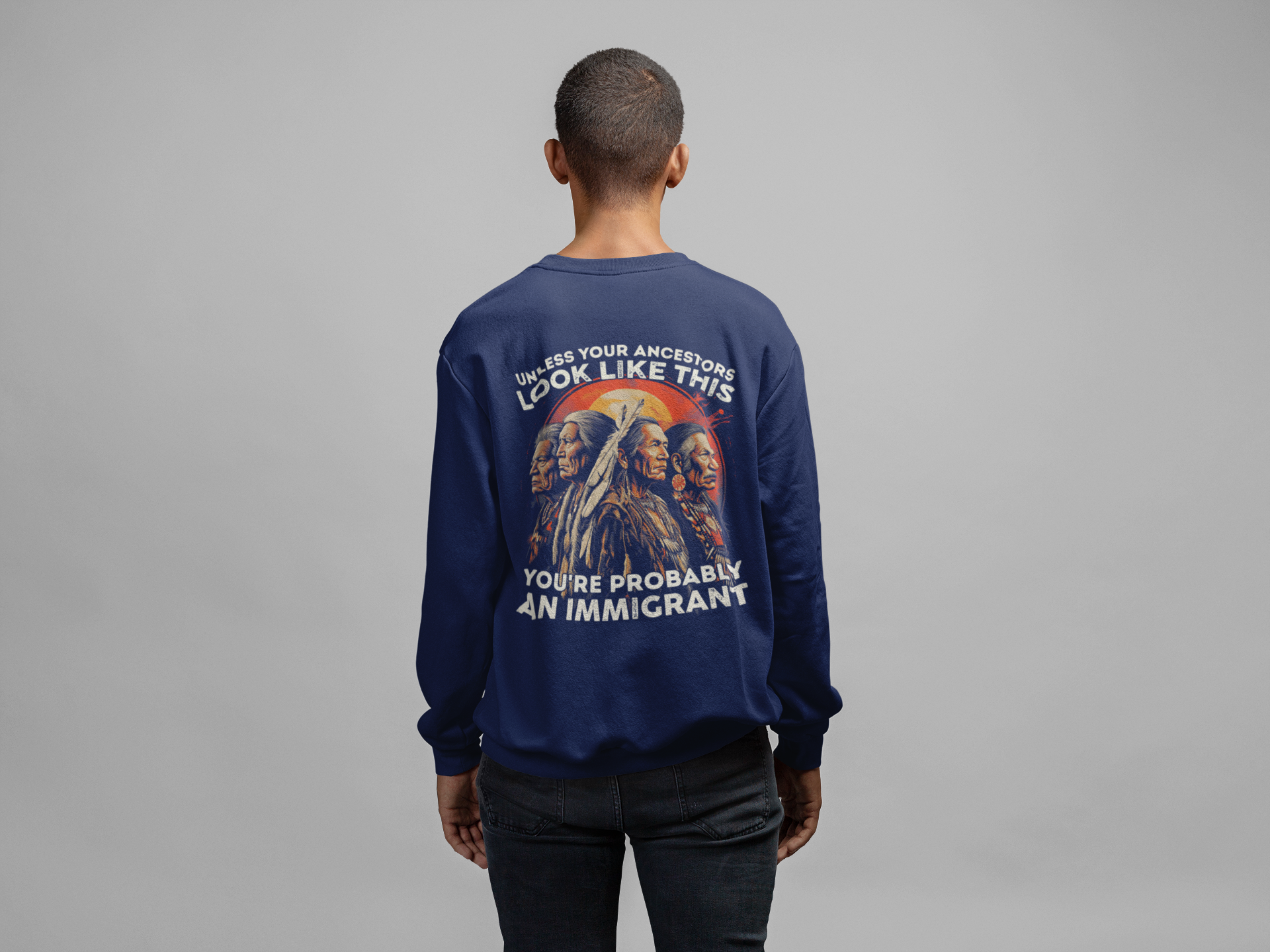 "Angeni" | Trail Of Tears | Crewneck Sweatshirt | Back