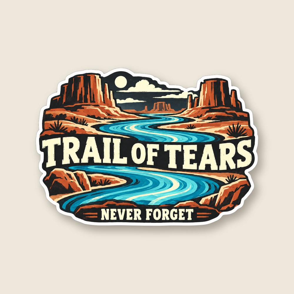 Elu Trail of Tears remembrance sticker