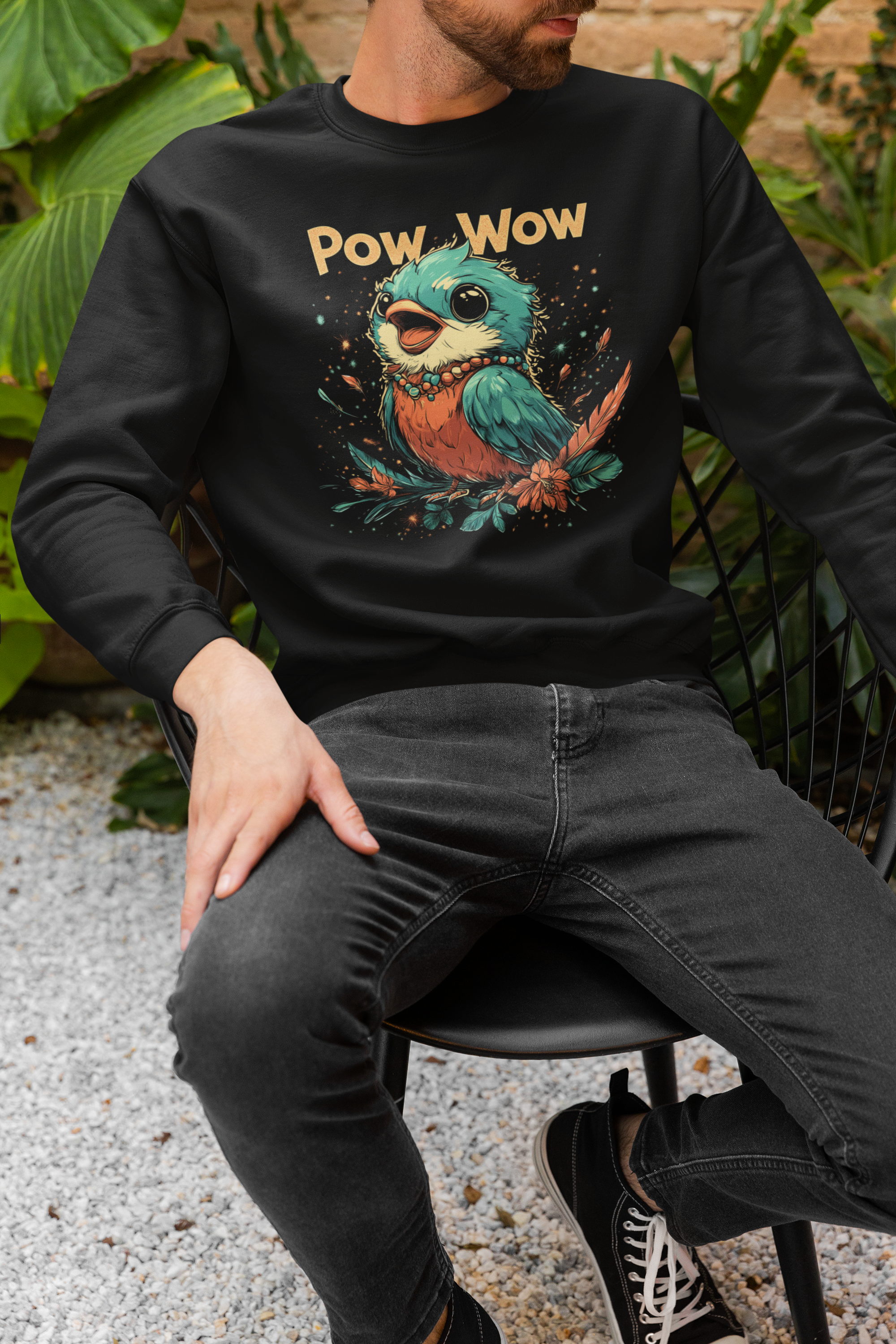 "Rowtag" | Pow Wow | Crewneck Sweatshirt