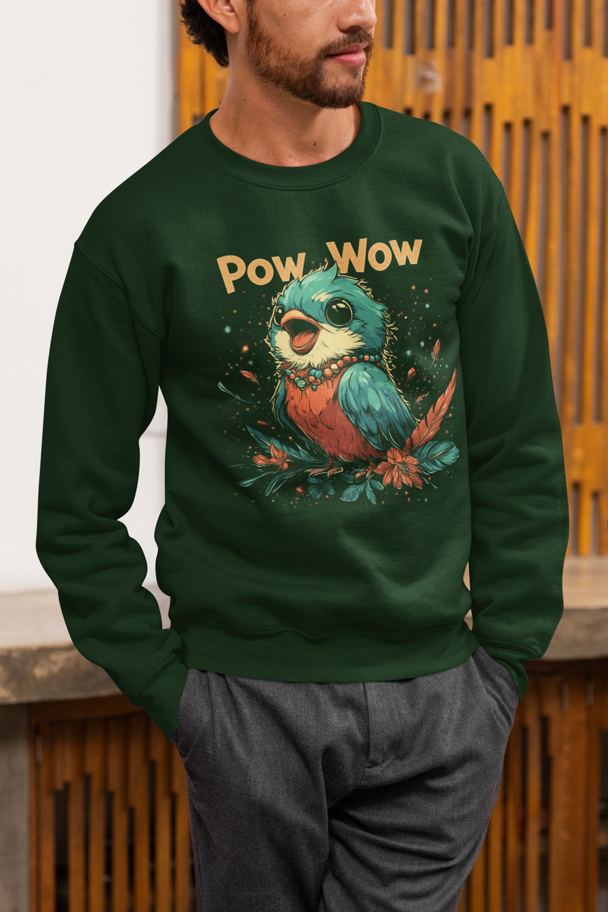"Rowtag" | Pow Wow | Crewneck Sweatshirt