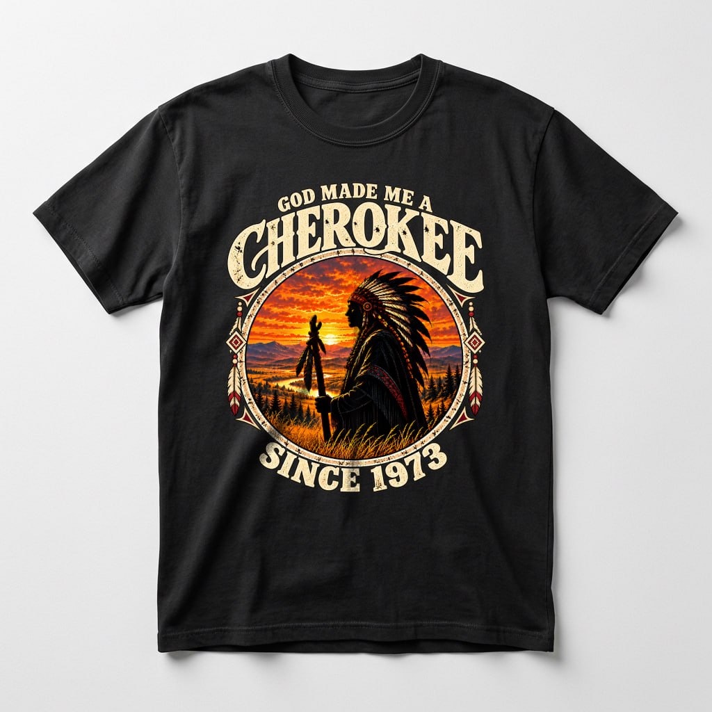 God Made Me A — The Elder personalised shirt in black
