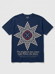Anpao Morning Star navy heritage tee — full front print