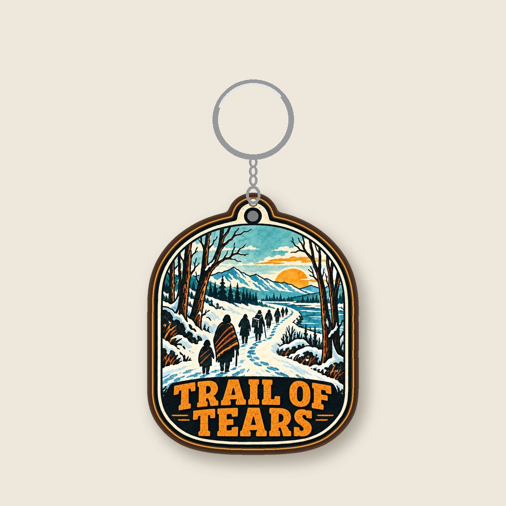 Hiawatha Trail of Tears remembrance keychain