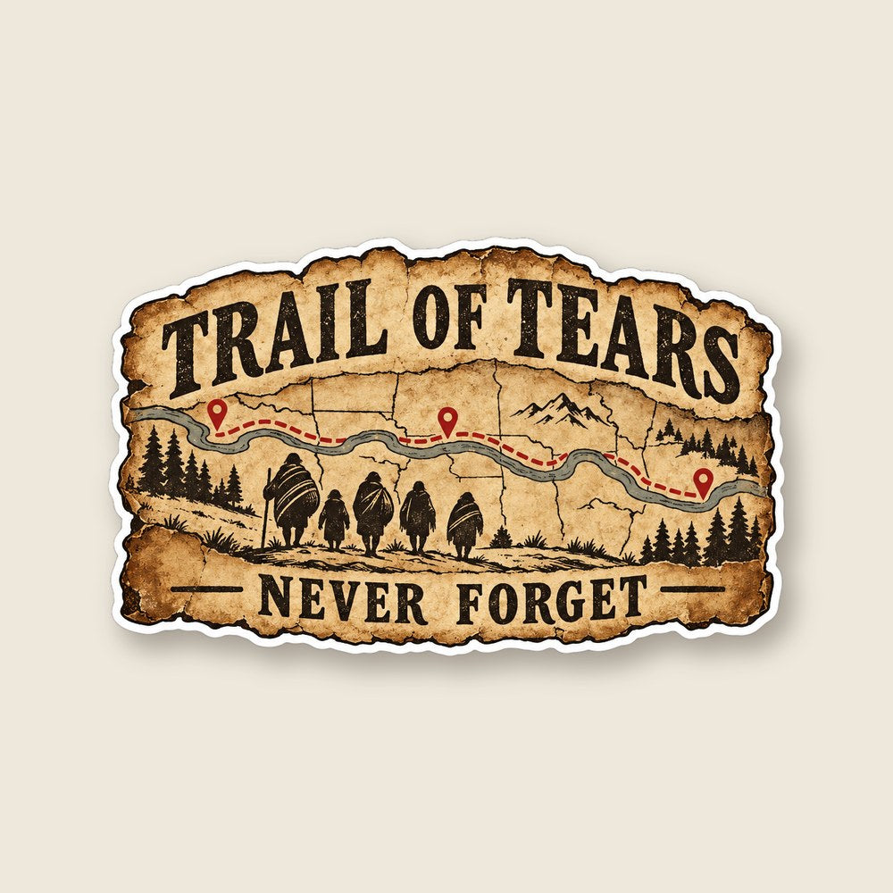 Ketso Trail of Tears remembrance sticker