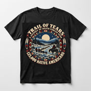 Night Crossing Trail of Tears shirt in black