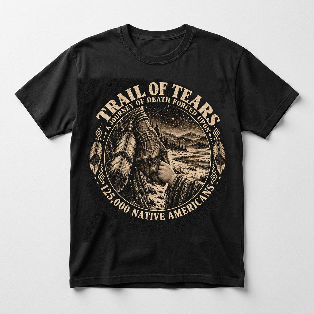 The Small Hand Trail of Tears shirt in black
