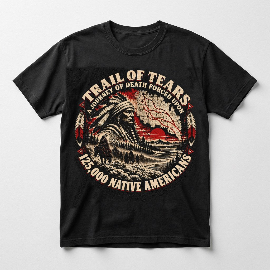 The Map Trail of Tears shirt in black