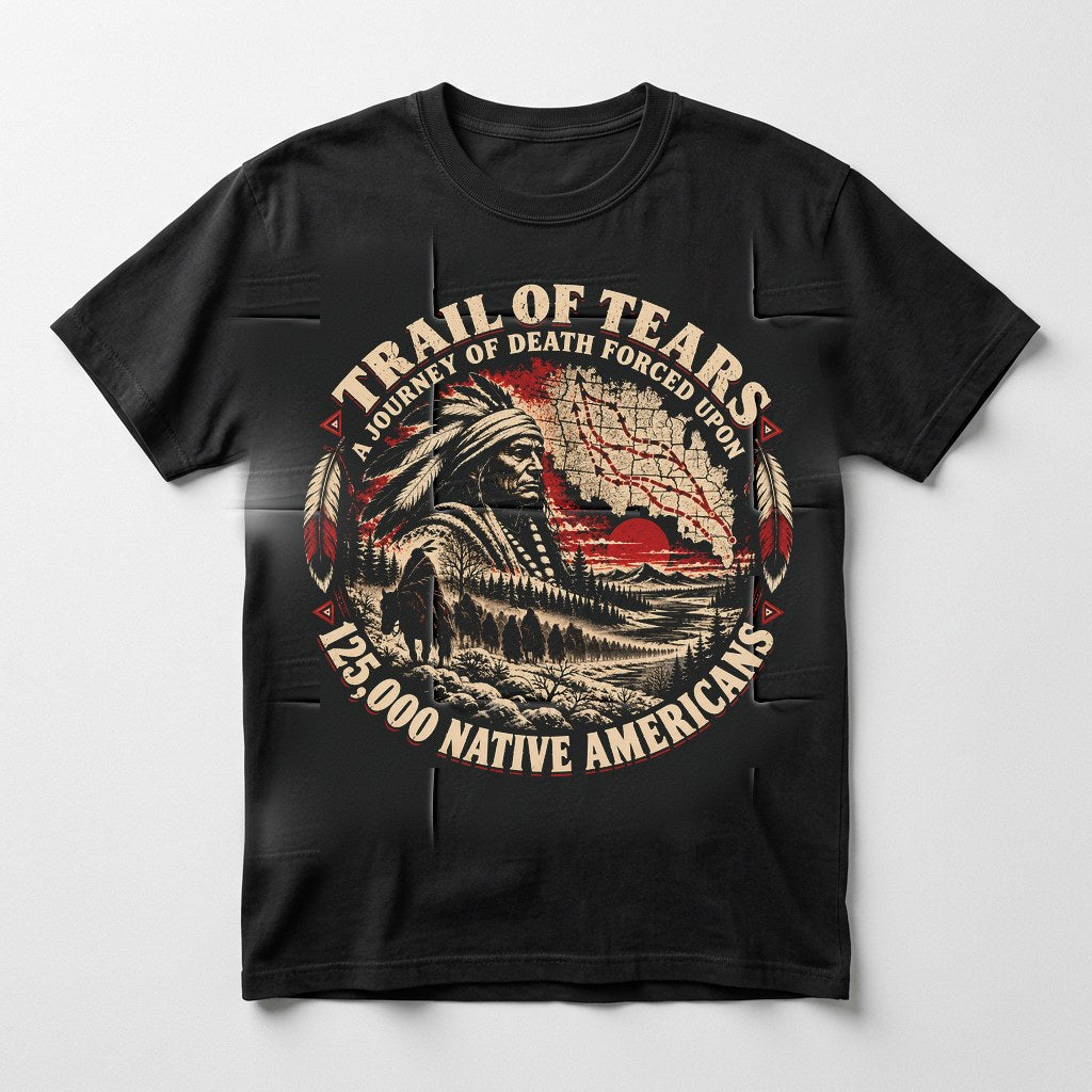 The Map Trail of Tears shirt in black