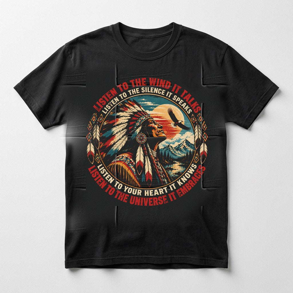 The Elder Listen to the Wind shirt in black