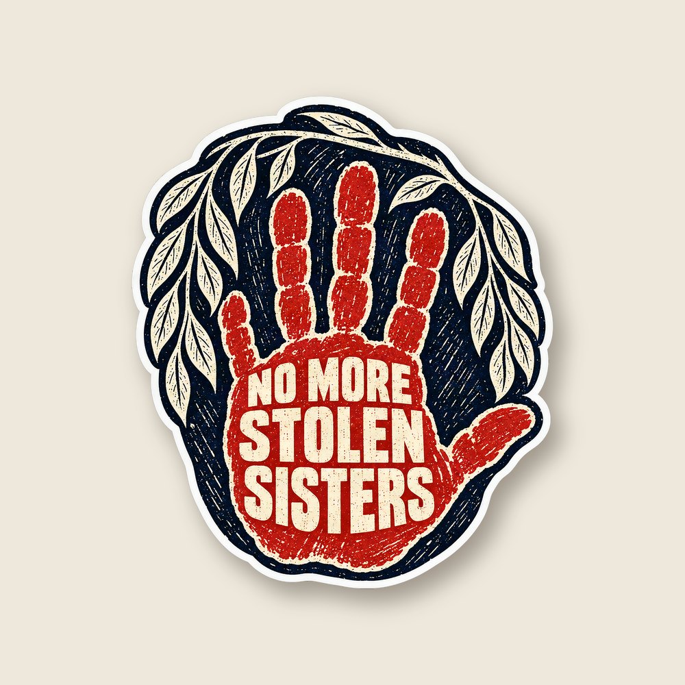 Night Road No More Stolen Sisters — MMIW Die-Cut Sticker