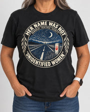 Night Road MMIW memorial shirt in black