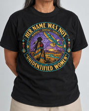Glass Sky MMIW memorial shirt in black