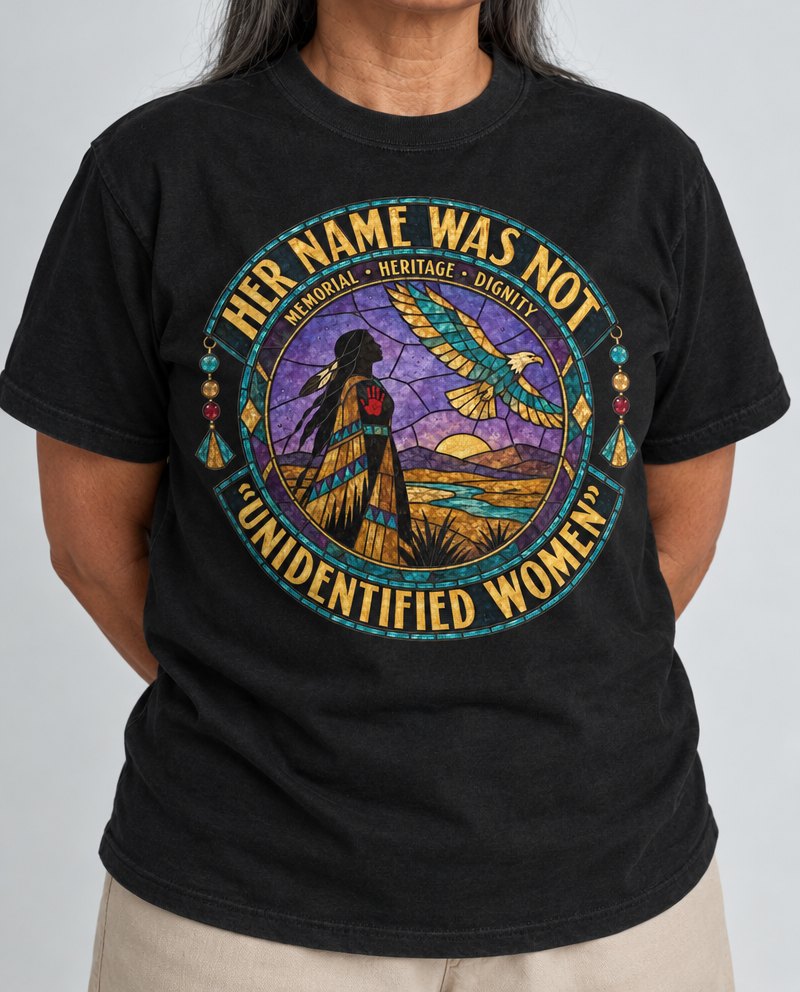 Glass Sky MMIW memorial shirt in black