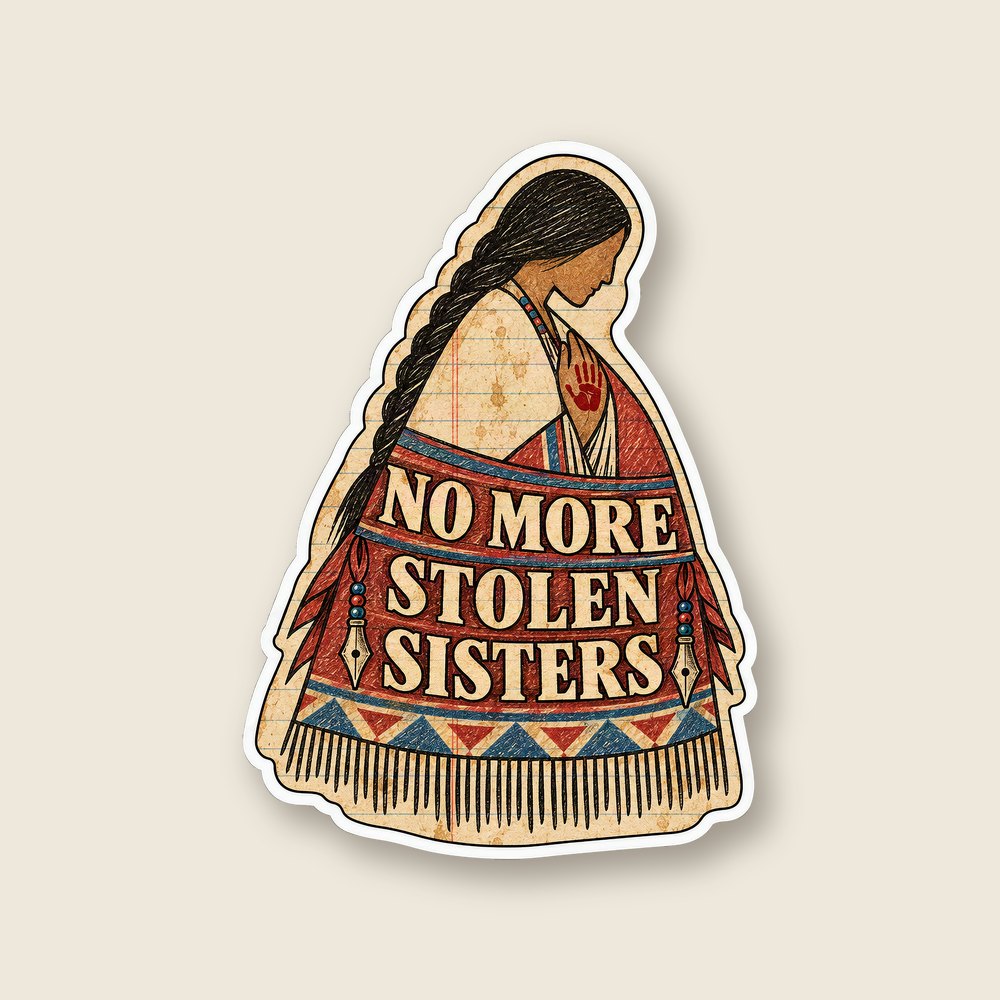 The Ledger No More Stolen Sisters — MMIW Die-Cut Sticker