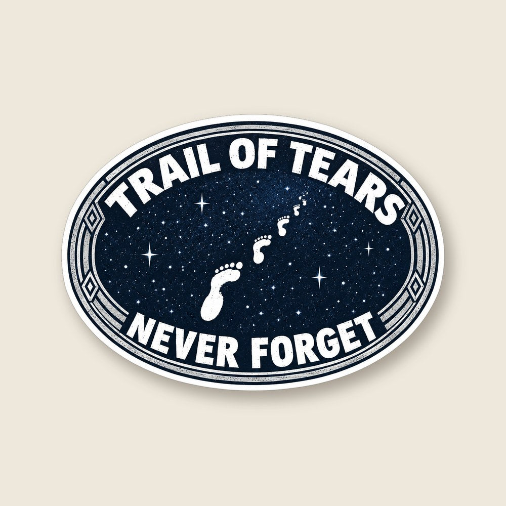 Nodin Trail of Tears remembrance sticker