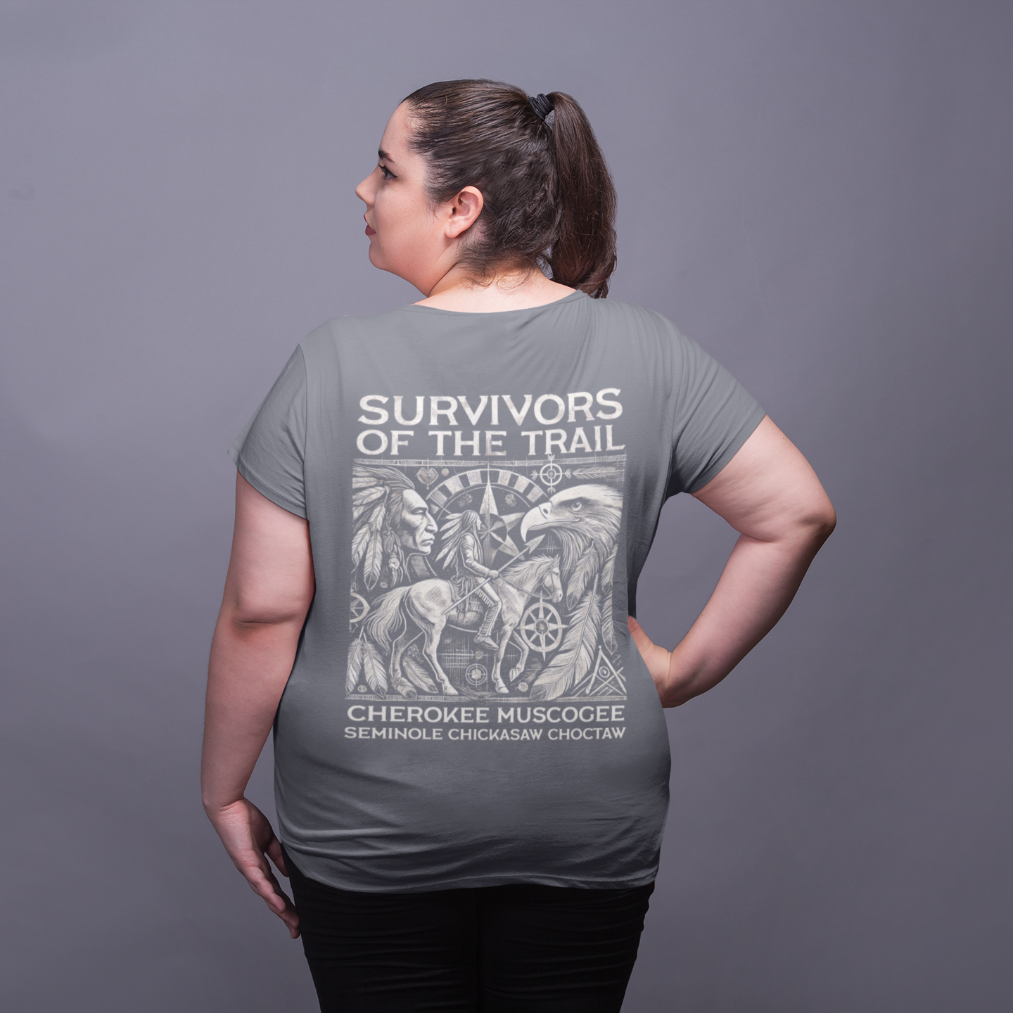 "Chayton" | Trail Of Tears | Unisex Tee | Back