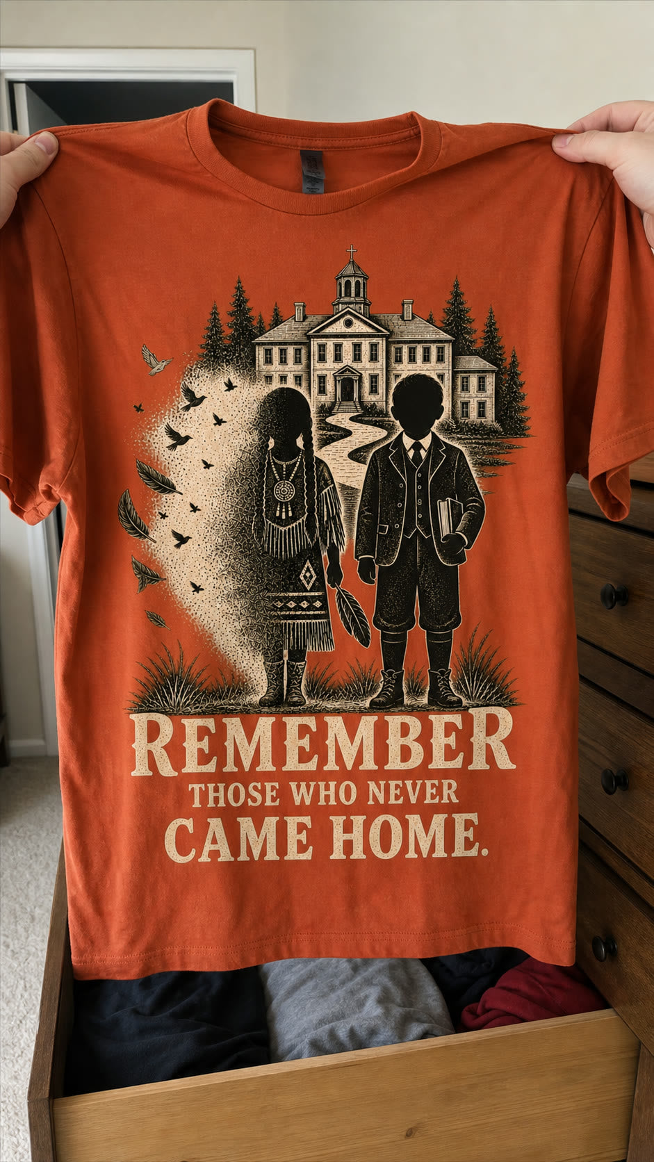 The tee lifted out of a drawer