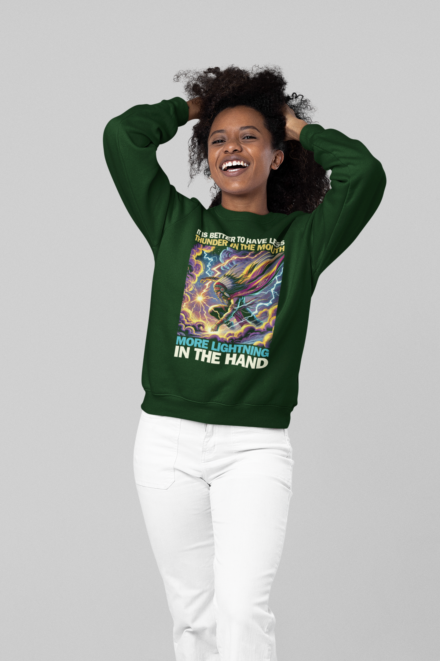 "Makya" | Lightning | Crewneck Sweatshirt