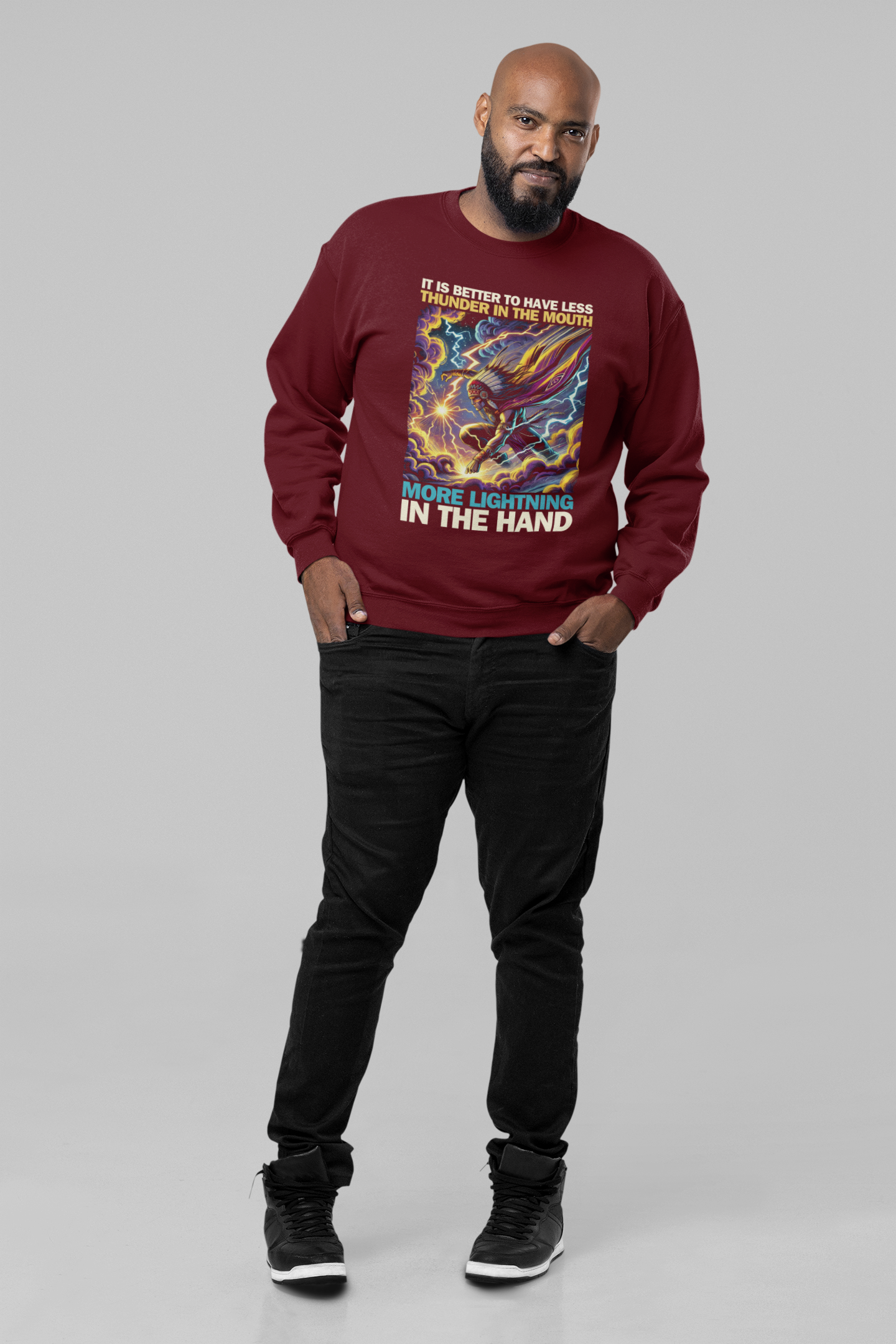"Makya" | Lightning | Crewneck Sweatshirt
