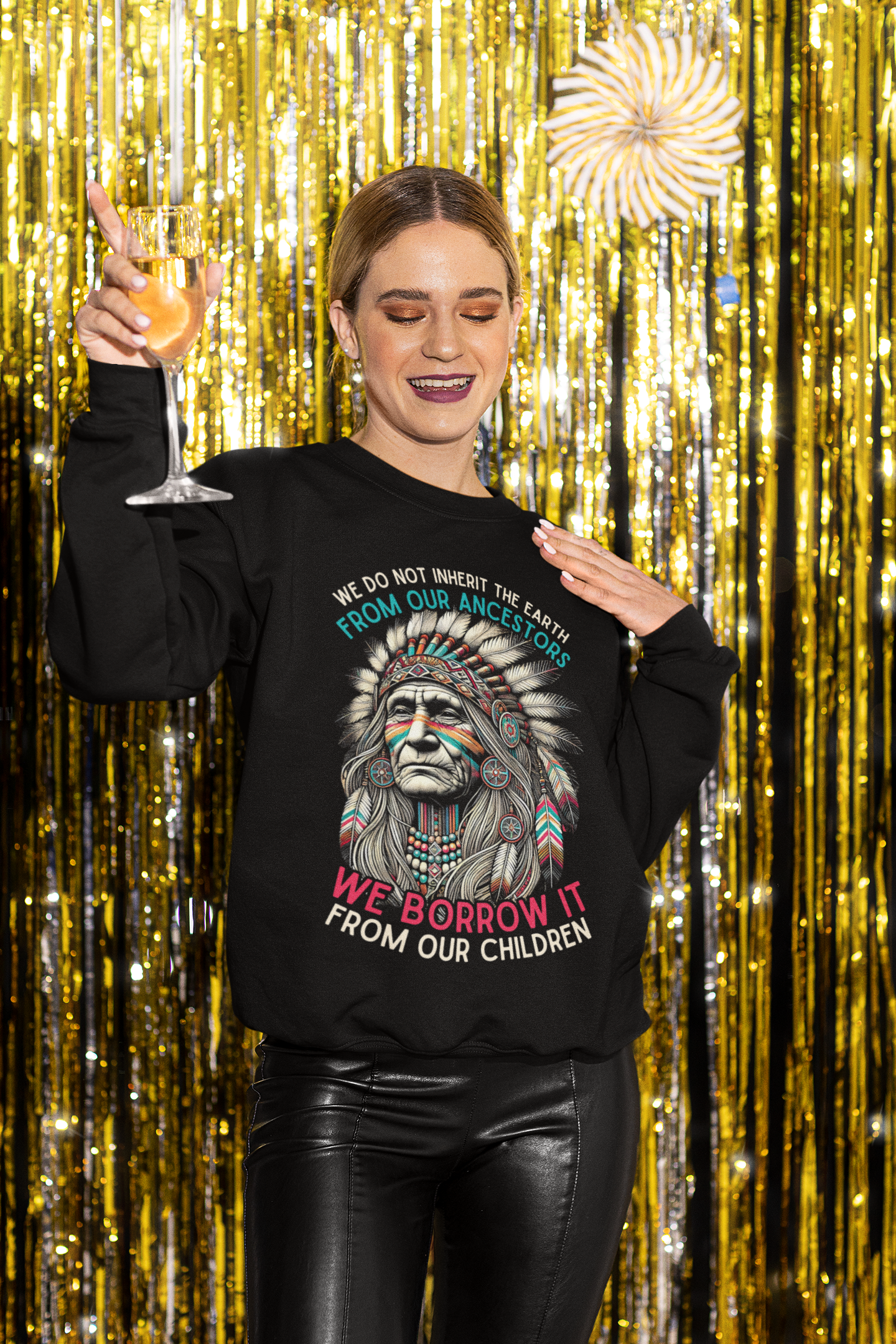 "Aponi" | Proverb | Crewneck Sweatshirt