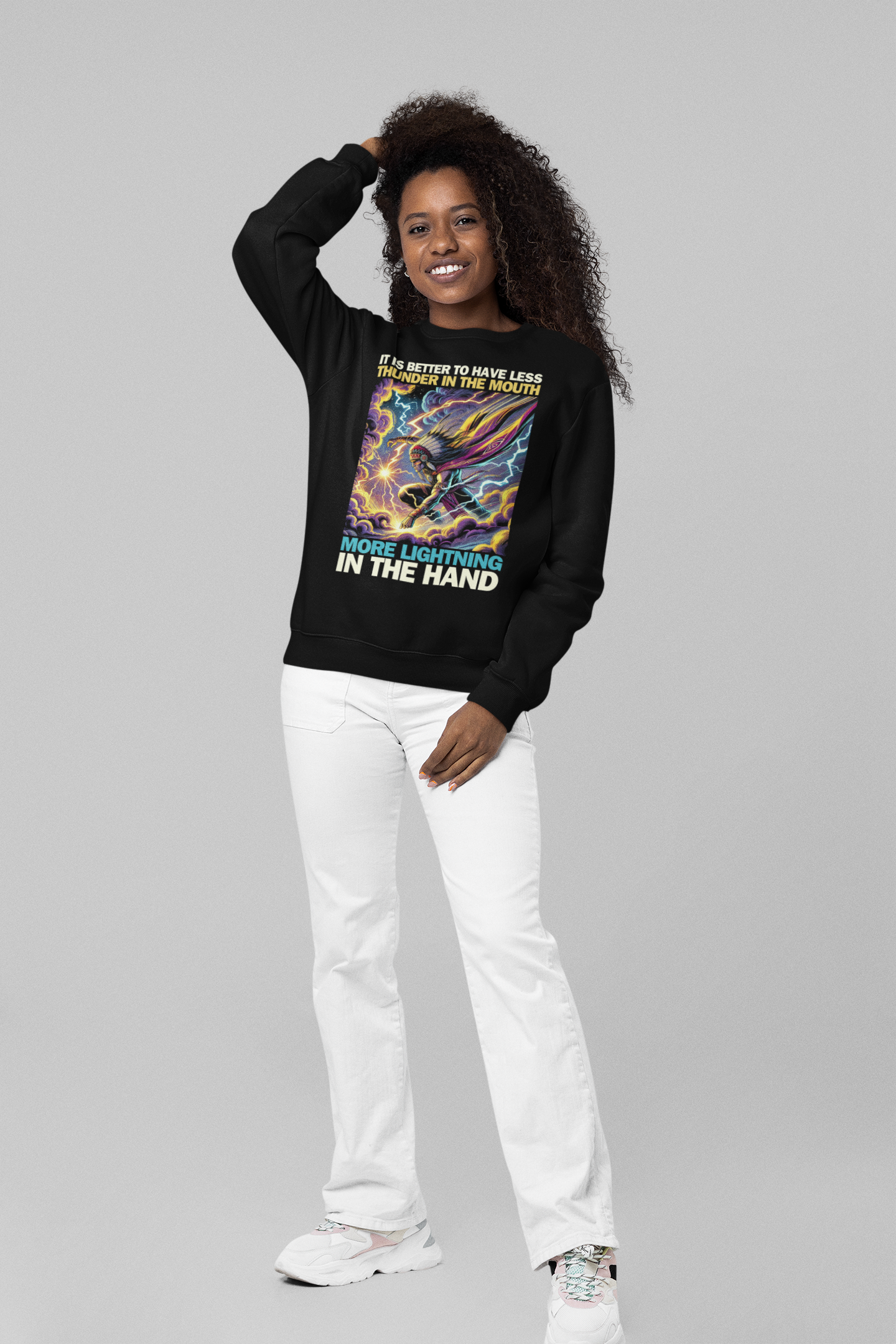 "Makya" | Lightning | Crewneck Sweatshirt