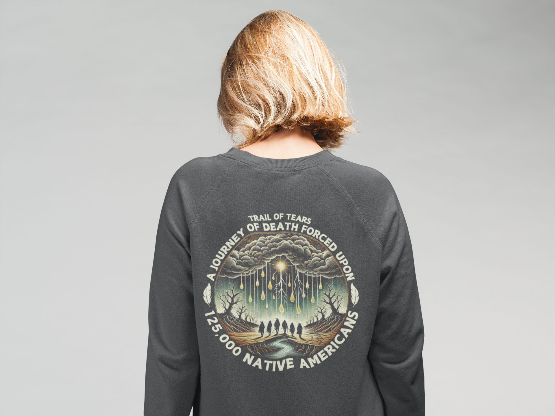 "Kiona" | Trail Of Tears | Crewneck Sweatshirt | Back
