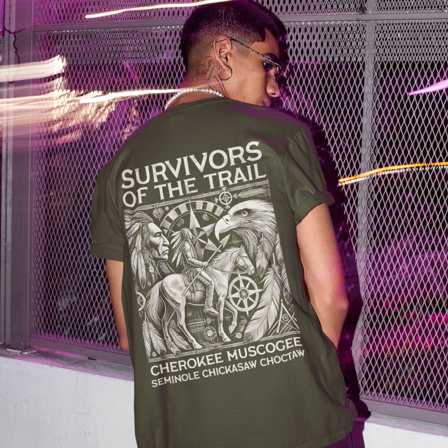 "Chayton" | Trail Of Tears | Unisex Tee | Back
